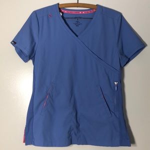 Ceil Blue Scrub Top